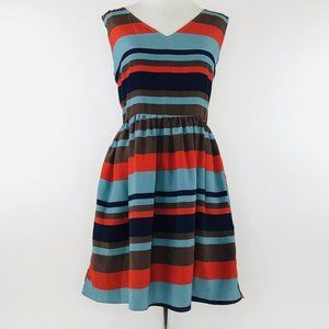 FRANCESCAS Striped Fit Flare Gorgeous Sleeveless S